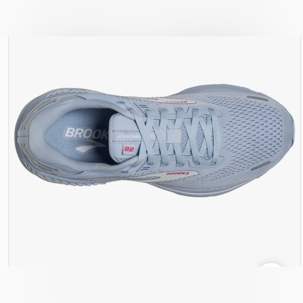 Brooks Women's Adrenaline GTS 22 Running Shoes, Kentucky Blue/White/Rose 8.5 - Picture 9 of 10